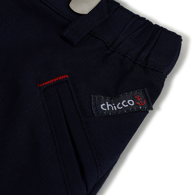 Boys Dark Blue Solid Trouser image number 3
